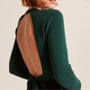 Abercrombie Women's Open-Back Tie Sweater